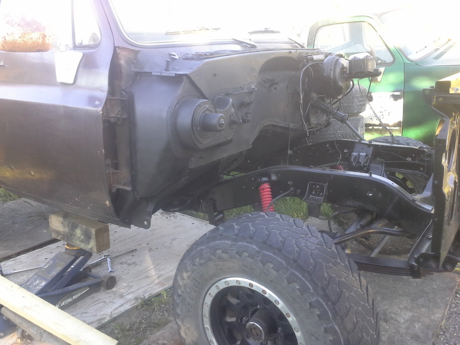 The box and front clip were not good enough to re use, frame was nice and rust free