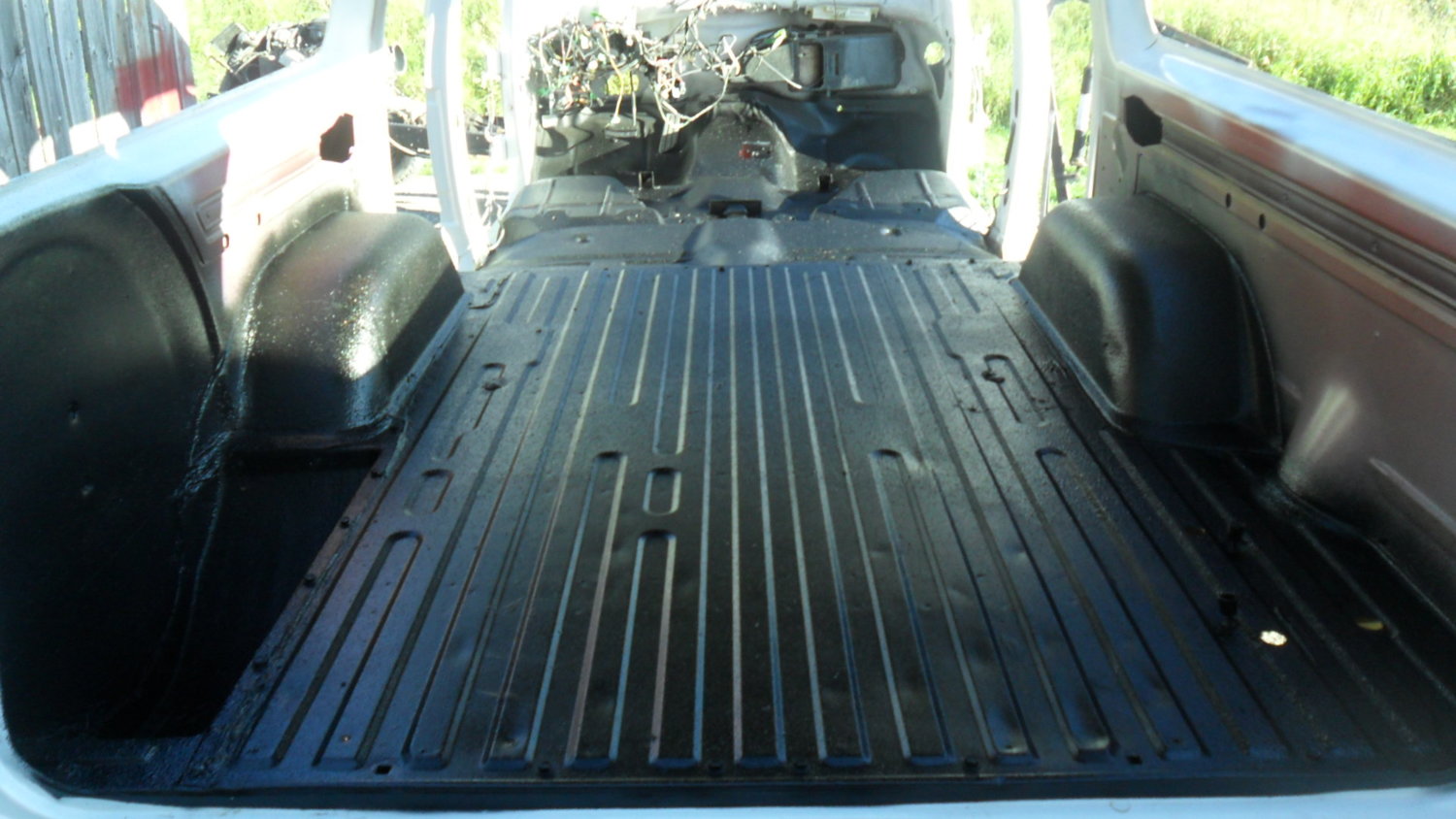 The floor was really clean, but had a few dents. Not too worried.
