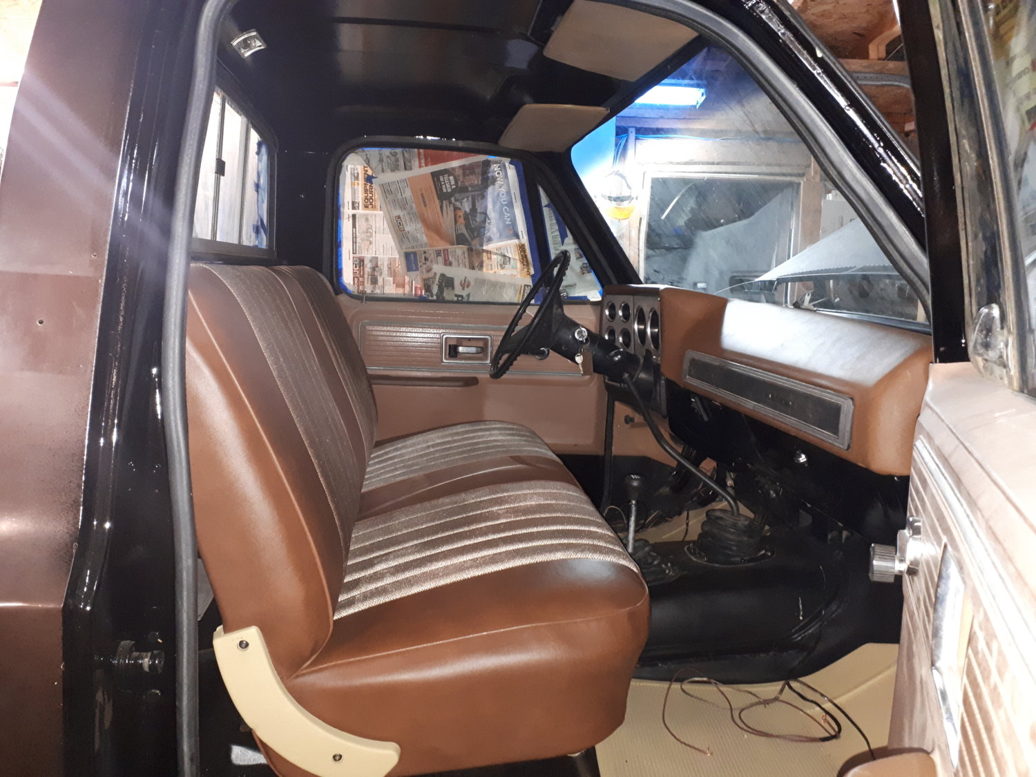 The truck was originally that dark bronze