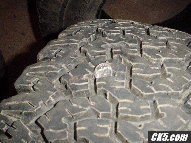 Tread depth