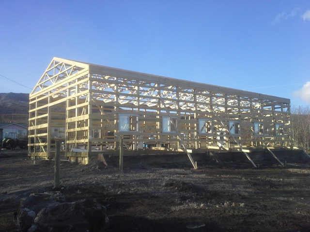 We also braced the trusses more than usual