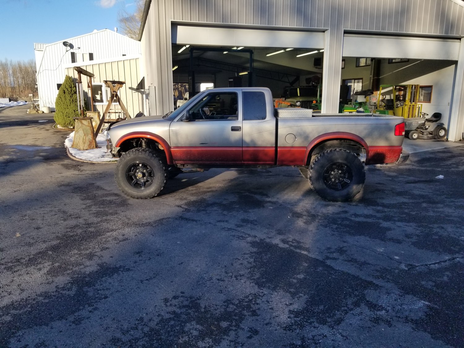 With new spring mounts