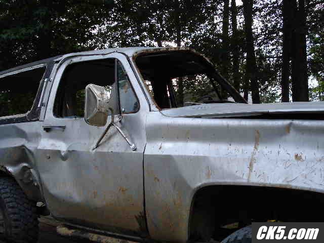 wrecked truck